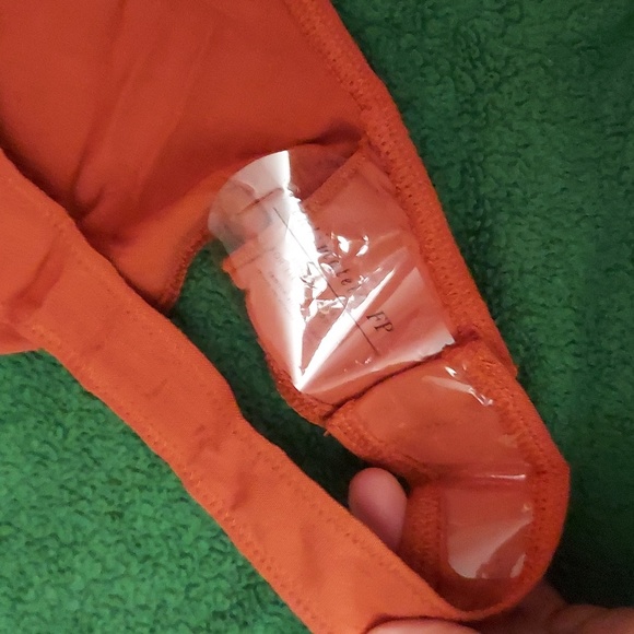 Free People NEW Last Rose Bodysuit Amber Coral Medium - Picture 9 of 11